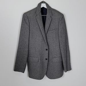 J. Crew Gray Wool Jacket Suede elbow patches